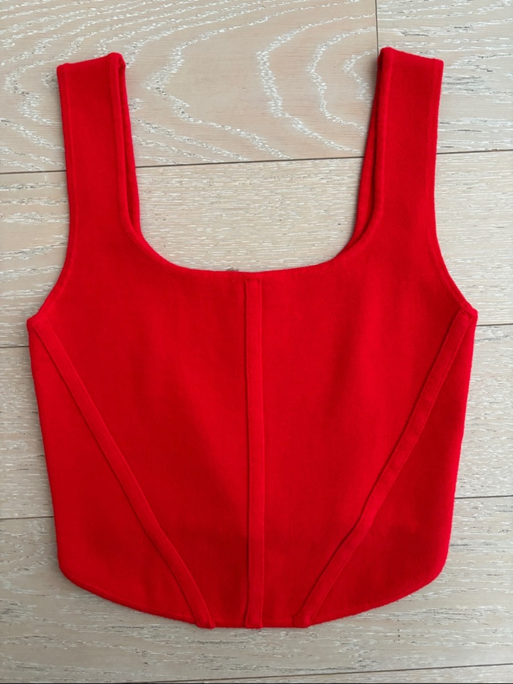 House of Harlow 1960 Ribbed Crop Corset Tank